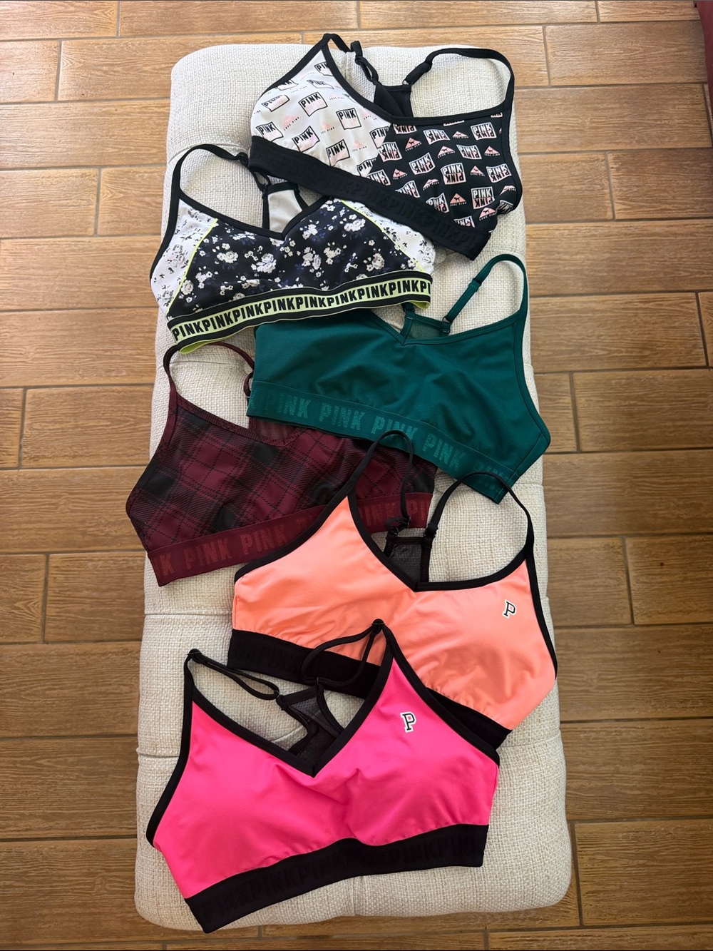 PINK Victoria's Secret Seamless Bralette Sports Bras Lot - Mixed Colors Medium